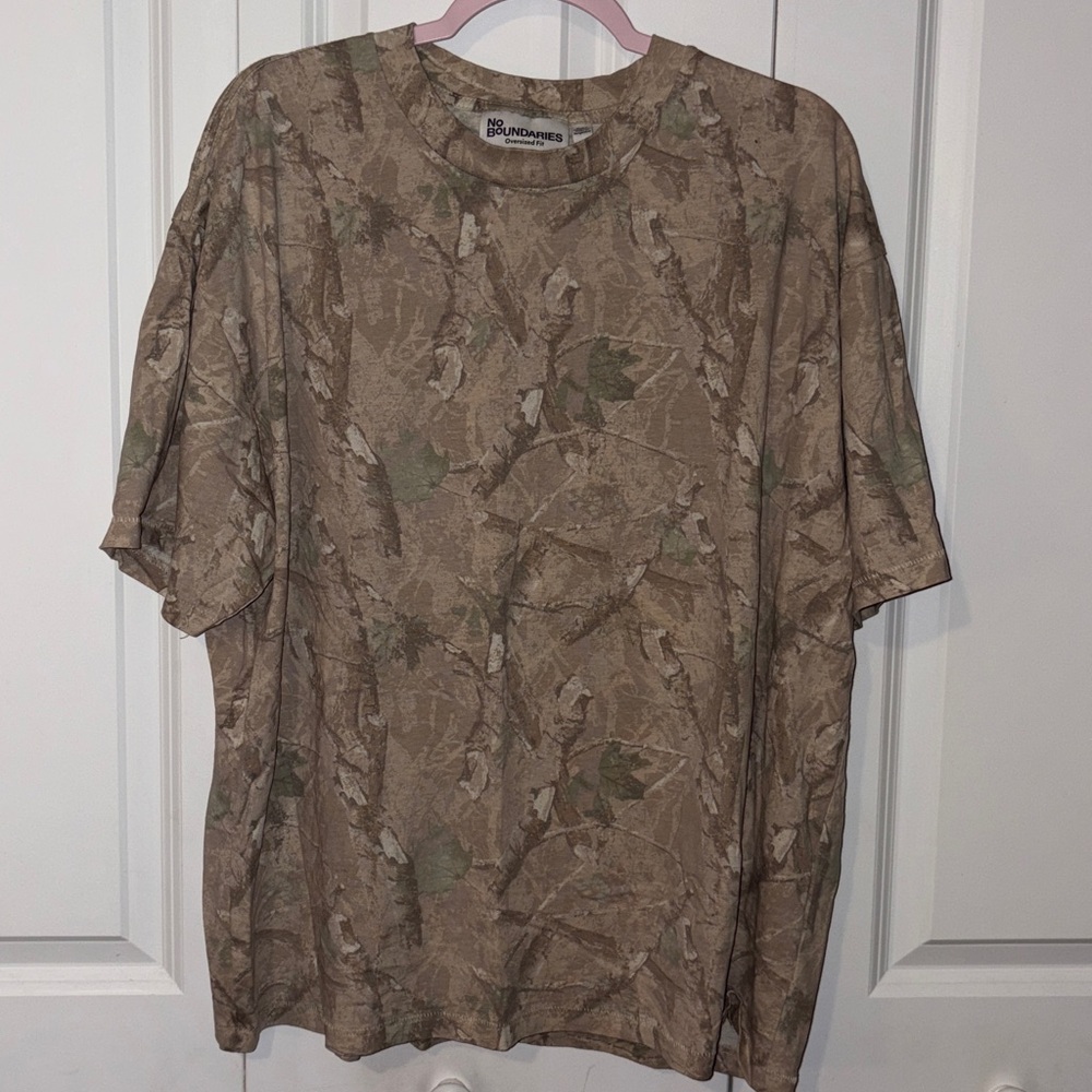 No Boundaries Oversized Camo Tee